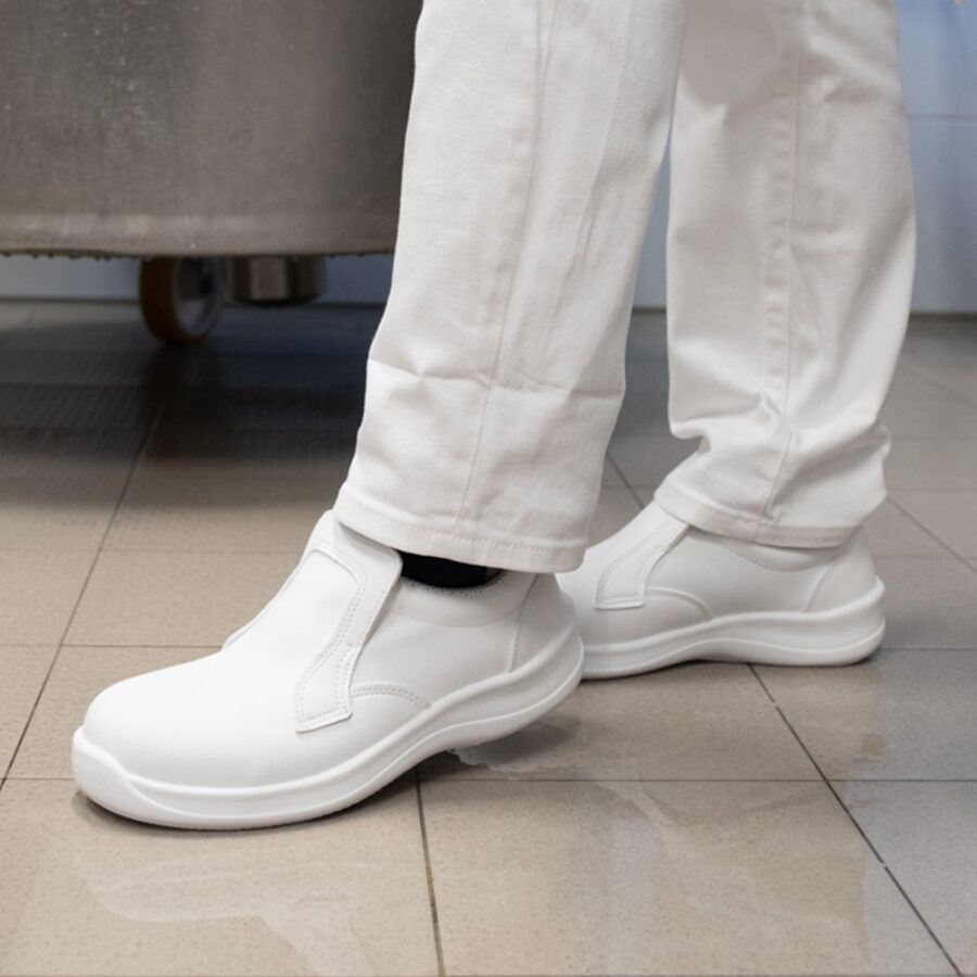 mocassino di sicurezza white elegance